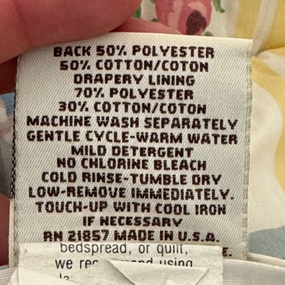 Croscill Vintage Princess Roses Floral Striped Full Size Comforter - Picture 5 of 5